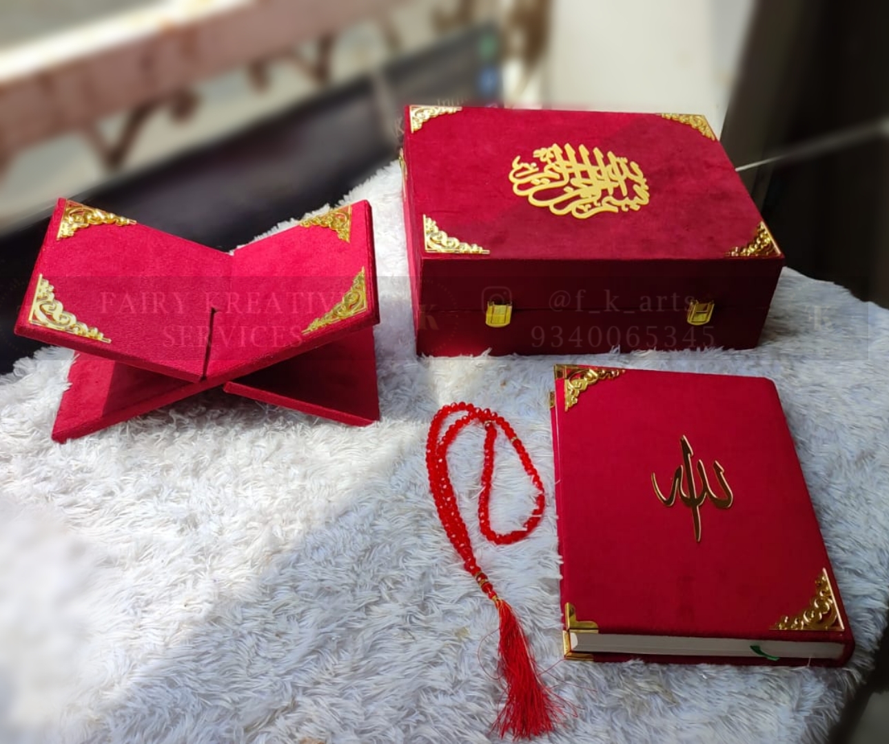 Maroon-Rehmat-Edition-Large-Quran-Set-Fairy-Kreative-Services